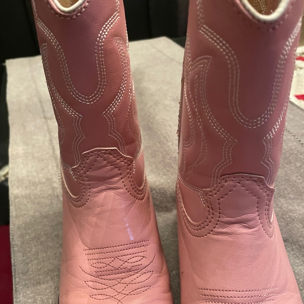 Girls Pink Western-Style Durango Boots